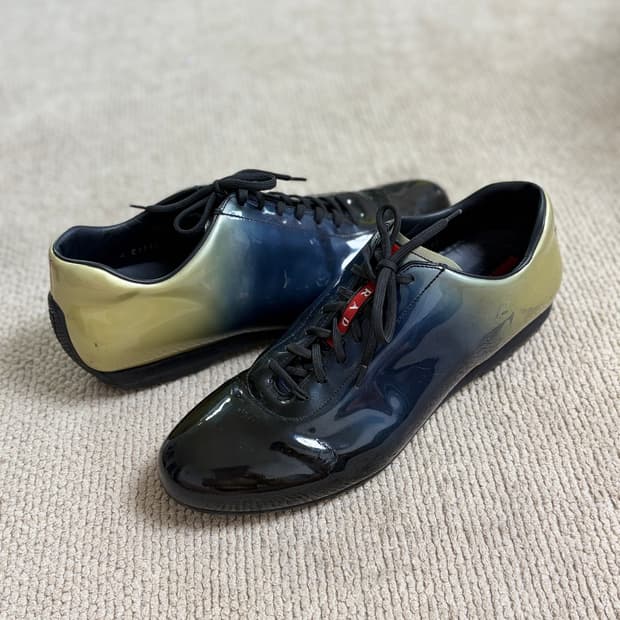 2000s PRADA Ombré Patent sneakers