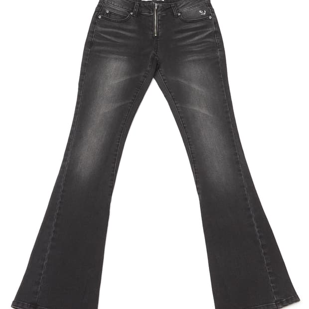 새상품 Cross back flare jeans black [M/S]