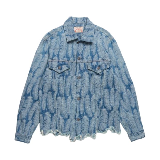 캐피탈 12온즈 맥파이 데님 3rd 자켓 라이트 인디고 (5사이즈새상품)