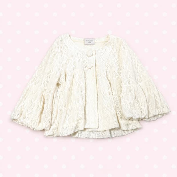 레이빔즈 모리걸 레이스 가디건 