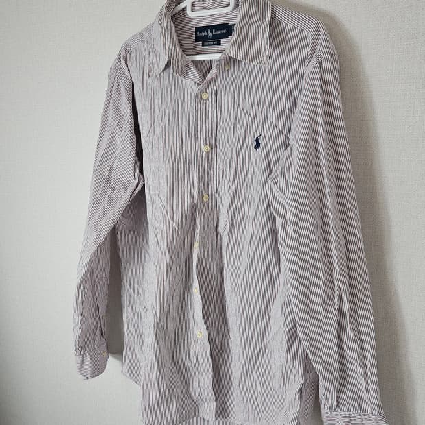 00s 폴로 랄프로렌 스트라이프 코튼 셔츠 커스텀핏 M