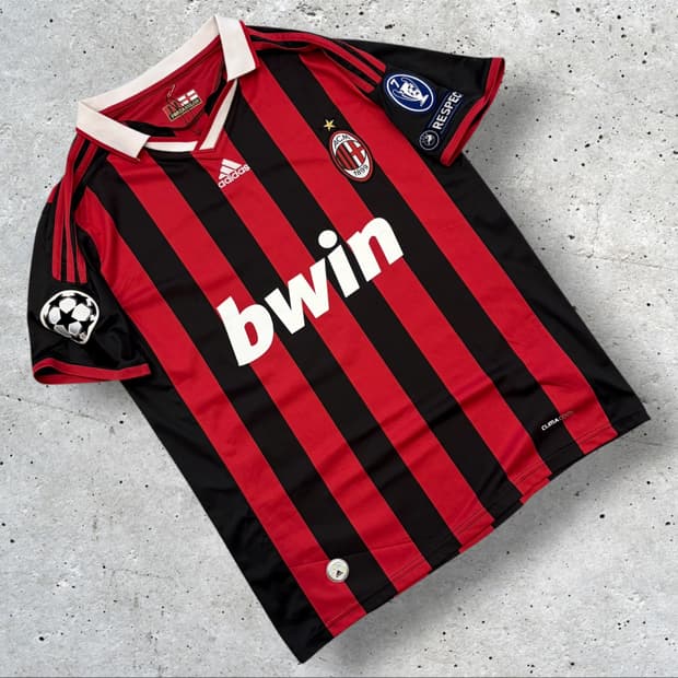 [M] 아디다스 09-10 AC밀란 축구 유니폼 반팔 D395