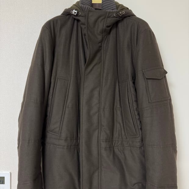 로로피아나 캐시미어 패딩 코트 