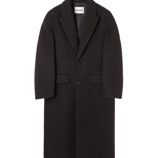 인사일런스 L 헤어리 알파카 오버사이즈 코트 DARK BROWN 브라운
