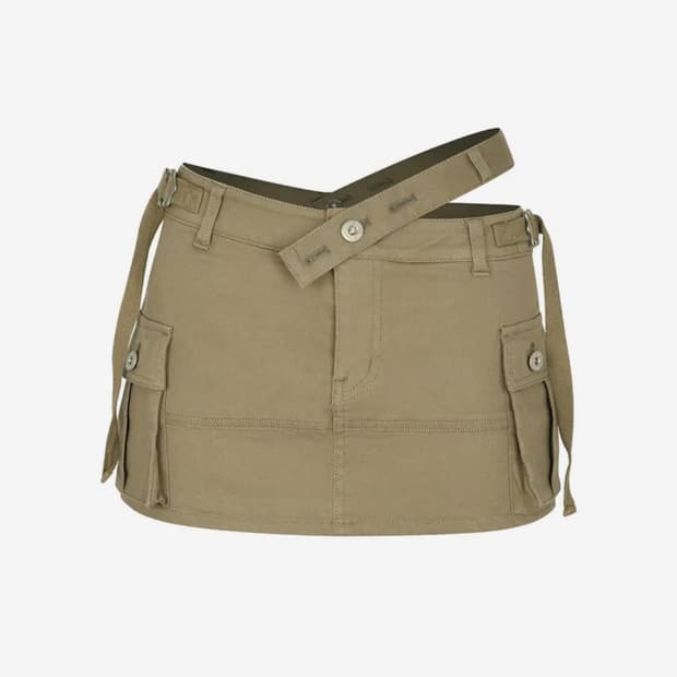 페인오어플레저 NIX MINI SKIRT khaki