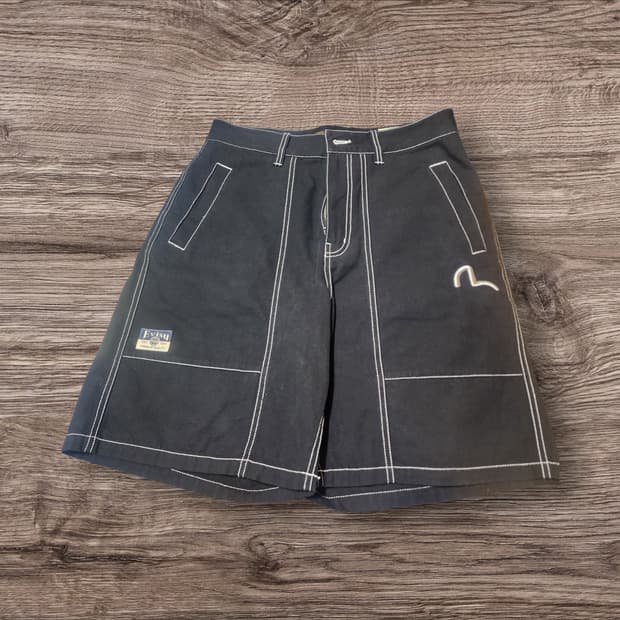 EVISU HERITAGE 오버사이즈 와이드 팬츠