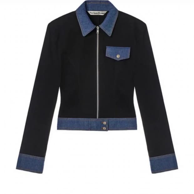 더오픈프로덕트 데님 하이브리드 자켓 2사이즈