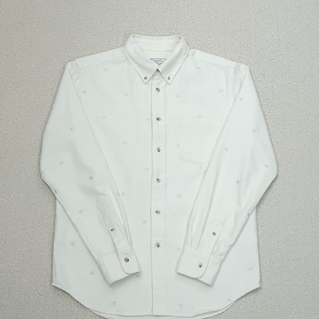 (L)챔피온 남자 로고 셔츠 긴팔 빈티지 남