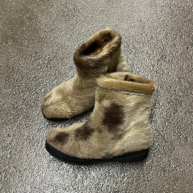 70s 빈티지 리얼 퍼 부츠 (240)