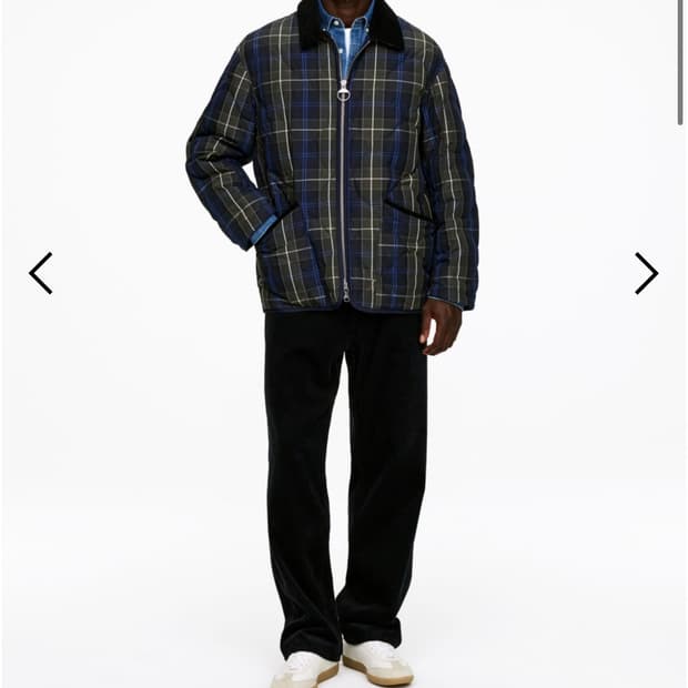 아르켓 바버 퀼티드 자켓 m