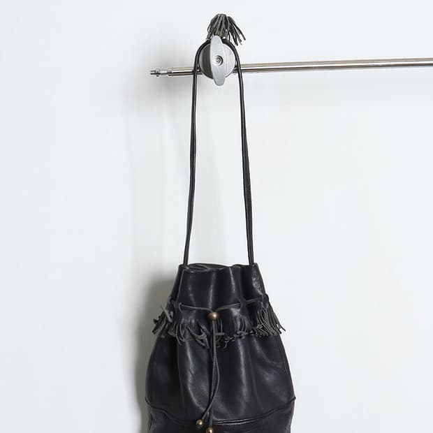 ANNE KLEIN II Leather Bucket Bag