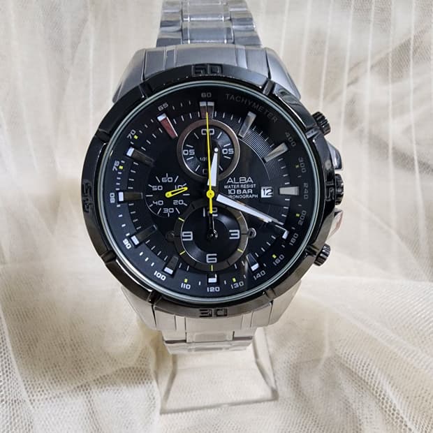 세이코 알바 메탈 크로노그래프 시계