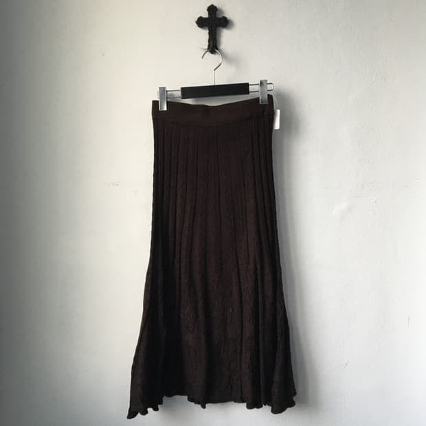 Pattern point knit skirt