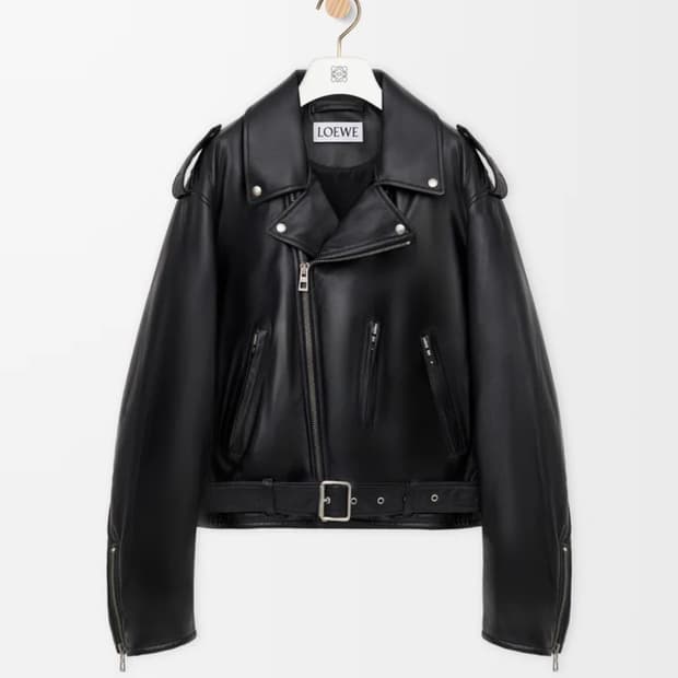 로에베 패디드 가죽 자켓