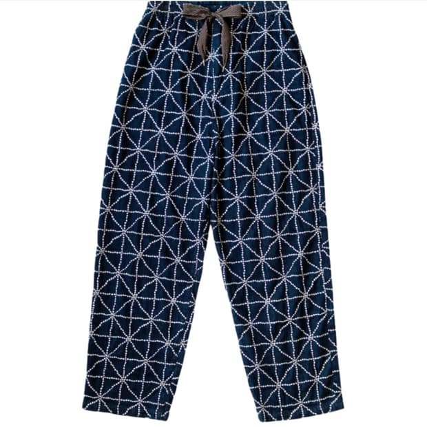 3) 캐피탈 8온즈 데님 포크 도조 자수 이지 팬츠 인디고