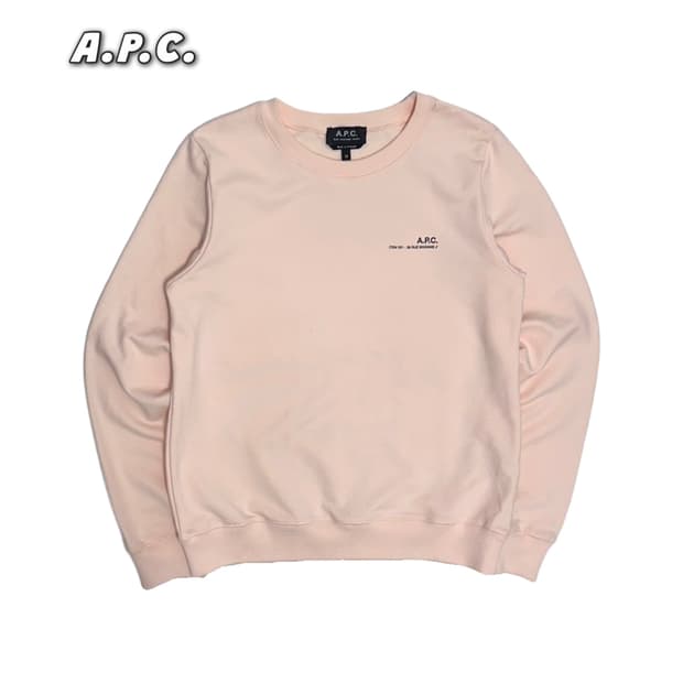 A.P.C. 아페쎄 연핑크 맨투맨