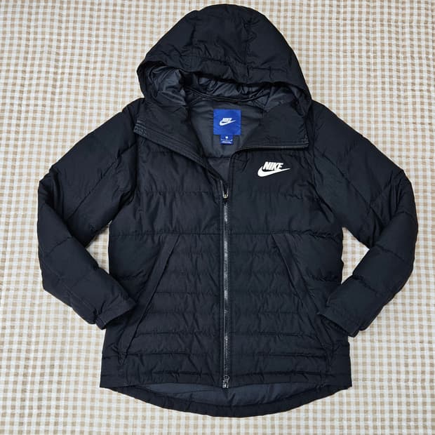 나이키 오리털 경량패딩 후드자켓 남자100