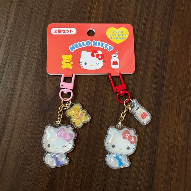 헬로키티 봉봉 키링 세트