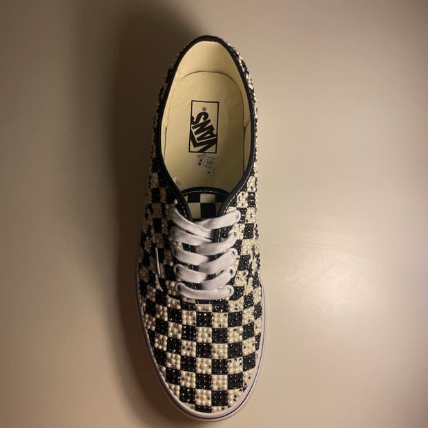 Vans Starlight Pearlized 커스텀 체커보드