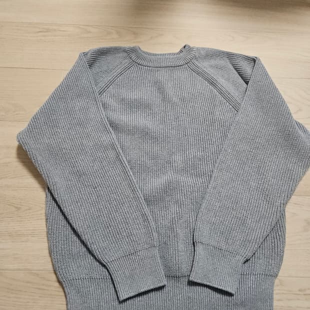 스테디에브리웨어 / 코튼 피셔맨 니트 멜란지 그레이 / 2