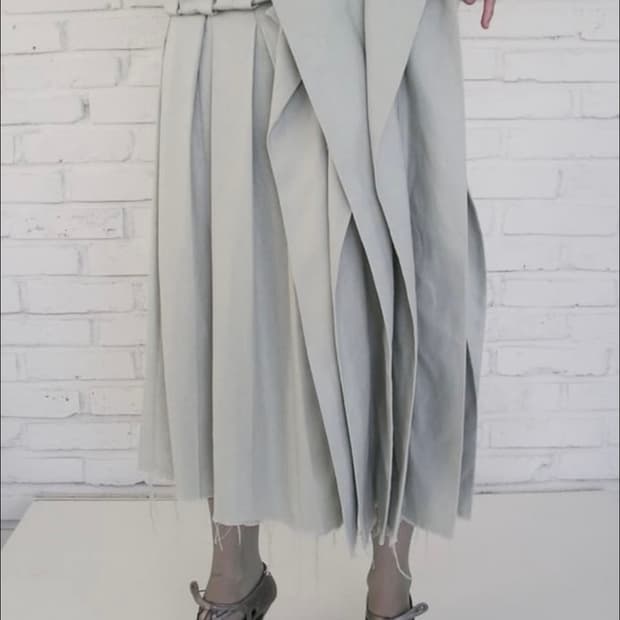 에옹쓰 2025 오프비트 스커트 민트