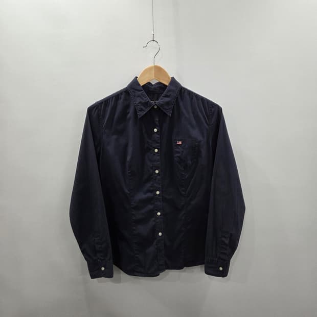 폴로진스 우먼 솔리드 셔츠 네이비 L