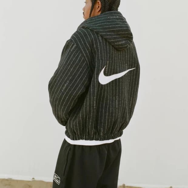 스투시x나이키 23SS 스트라이프 울자켓 