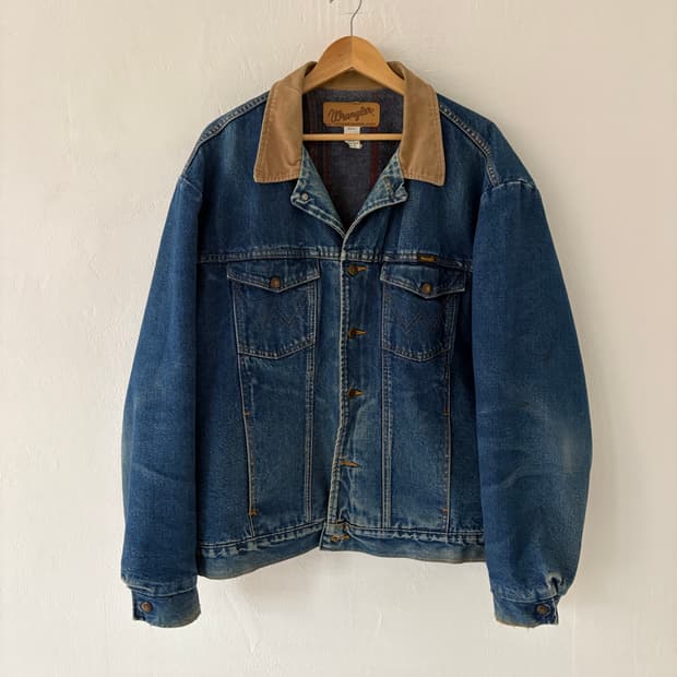 90's Wrangler wool blanket western denim