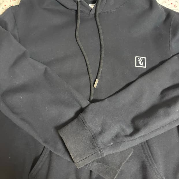 우영미 후드 백로고 후드 46 22FW