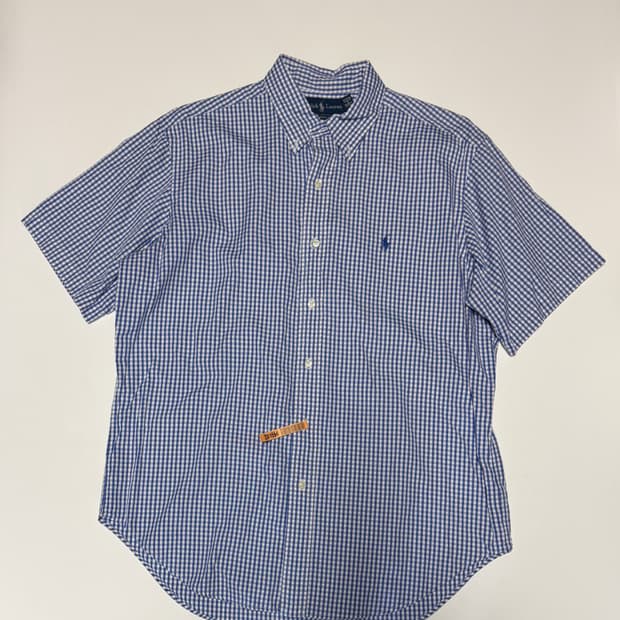 정품!! 폴로 랄프로렌 빅 사이즈 깅엄체크 반팔 셔츠 XL ~ 2XL