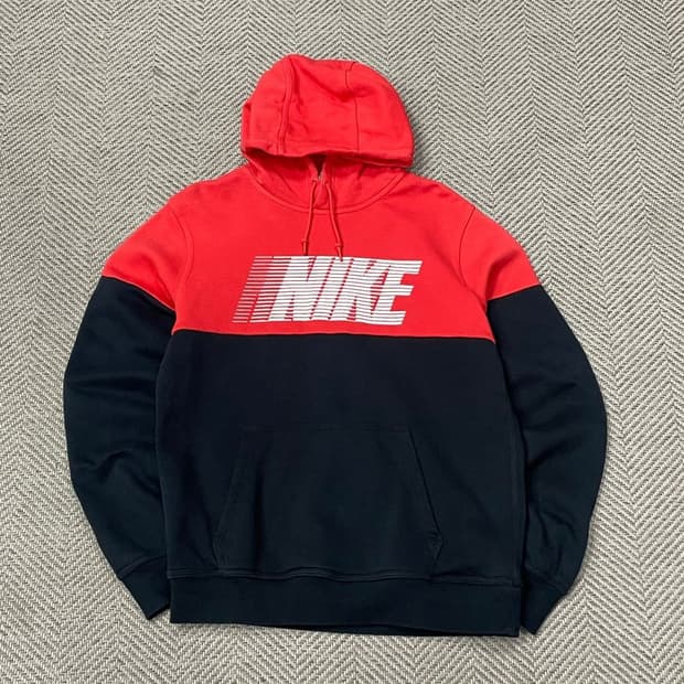 나이키 배색 후드티 v0067