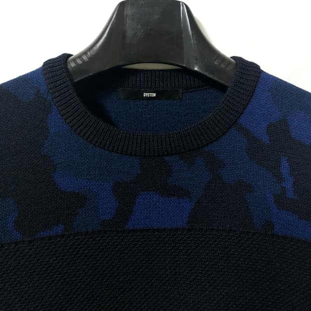 시스템 울100% 니트 100