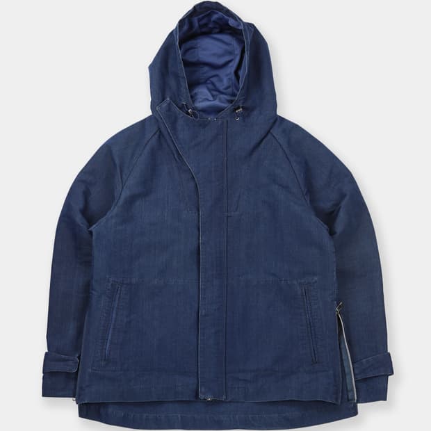 Slow Gun Indigo Denim Hooded Jacket