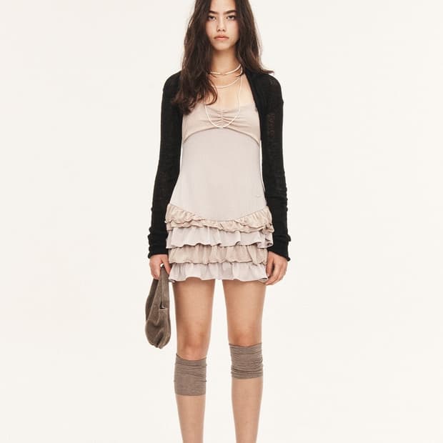 쓰리타임즈 엔젤 샤워 볼레로 블랙