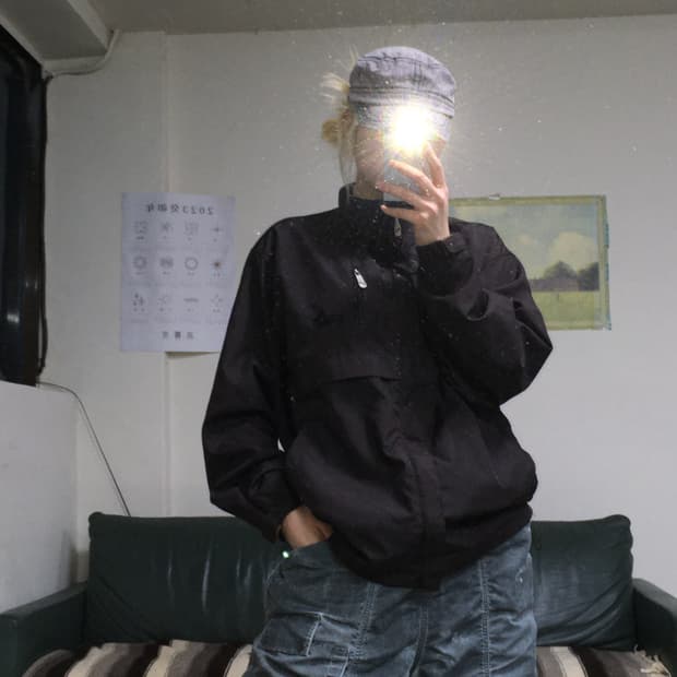 투티/0120 puma 푸마 자수로고 브라운 바람막이 자켓 트랙탑