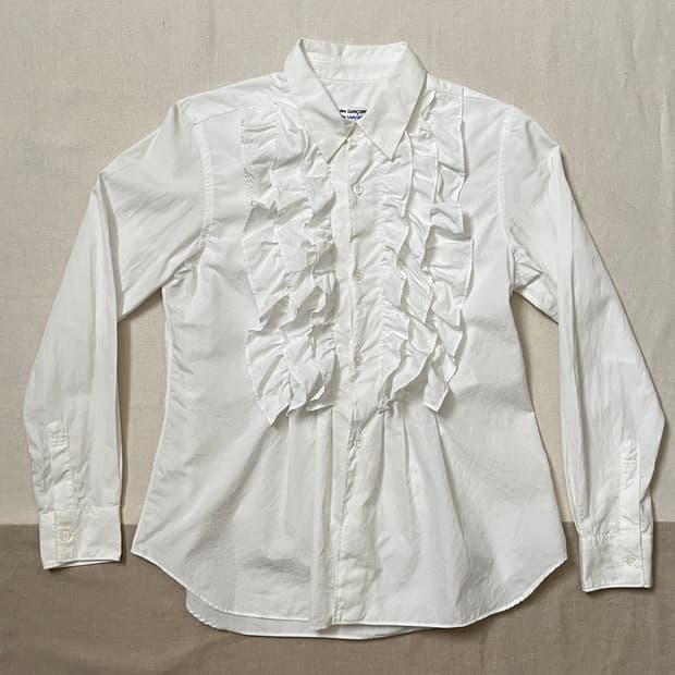 꼼데가르송 러플 셔츠 comme des garcons 