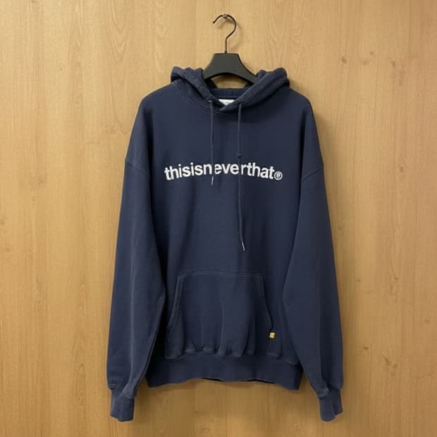 디스이즈네버댓 [정품] 후드티 자수 T로고 스웻셔츠 L(103)