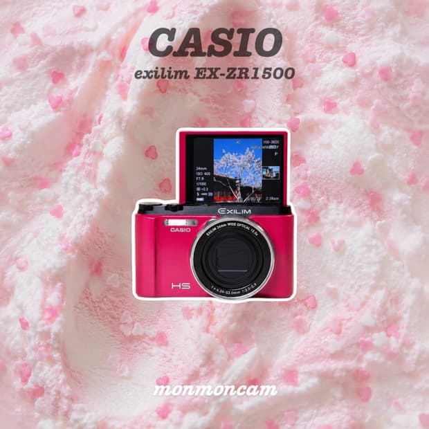 셀피🩷카시오 엑슬림 ex-zr1500 플립 디카 casio exilim