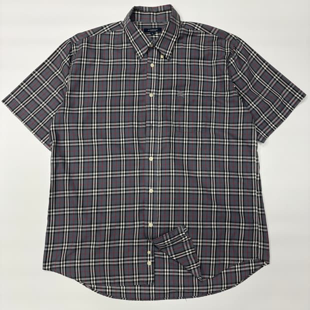 BURBERRY 버버리 아카이브 노바체크 반팔 셔츠