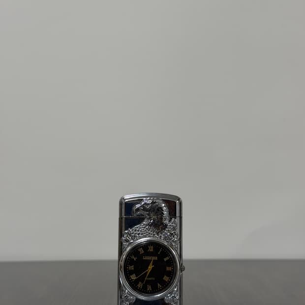 Vintage Eagle Clock Lighter 