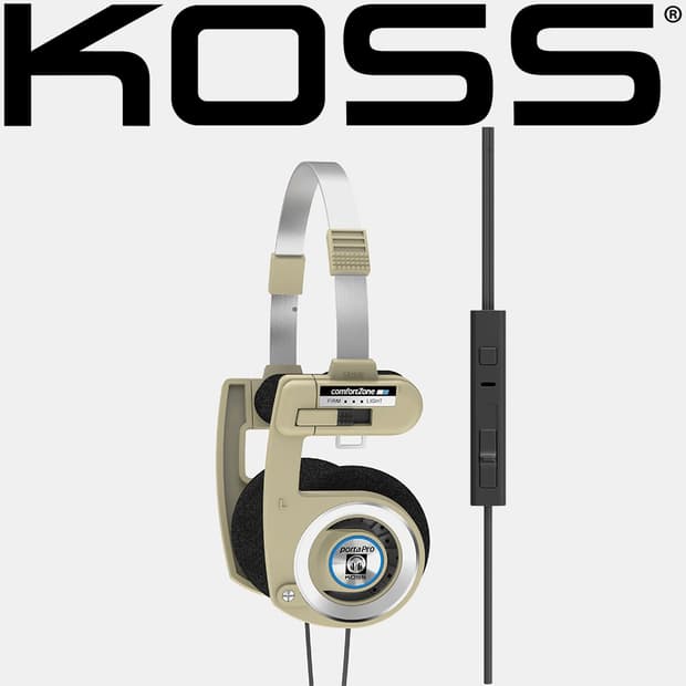 KOSS 코스 포르타 프로 한정판 온이어 이어폰 헤드셋 베이지 포타프로