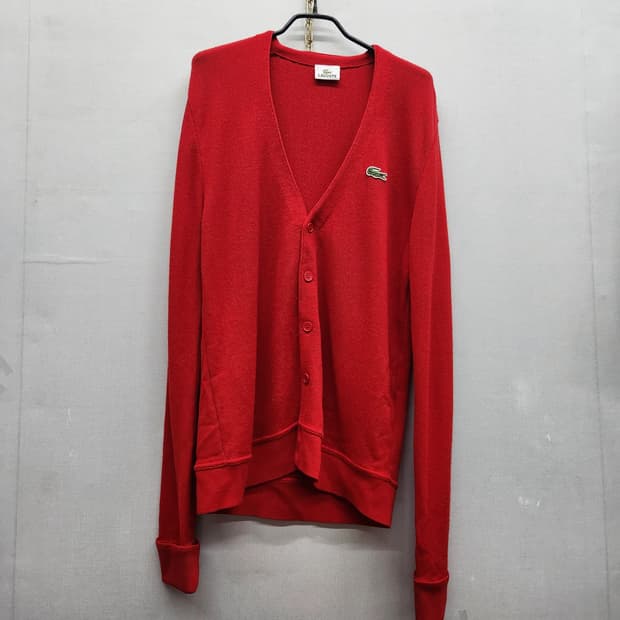 라코스테 로고자수 가디건 5(L)