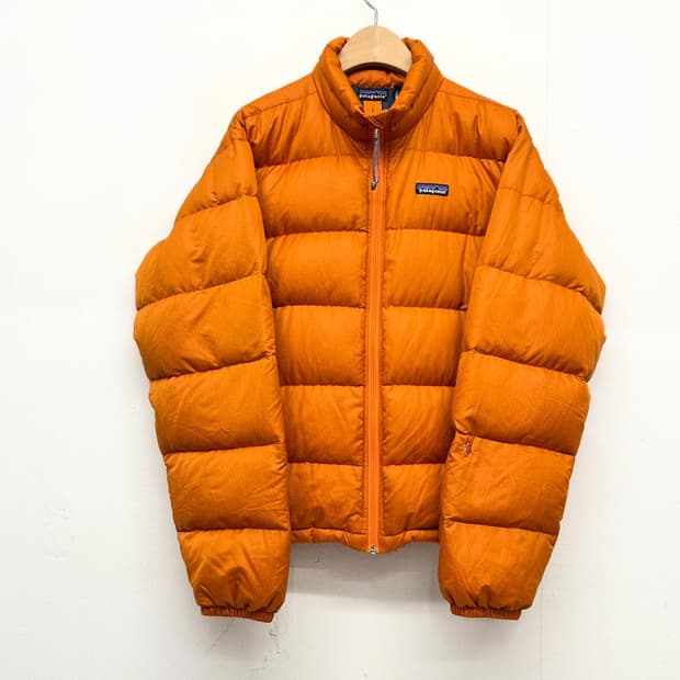 00s 파타고니아 오렌지색 패딩 자켓 