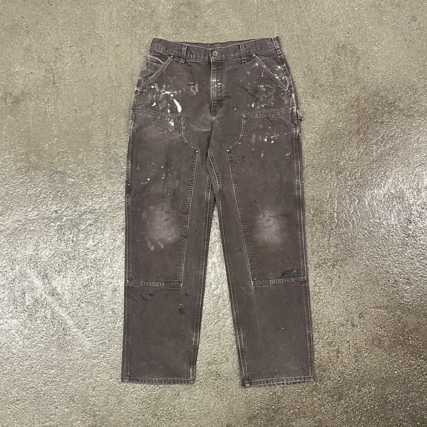 Carhartt 브라운 더블니 팬츠 (34“)