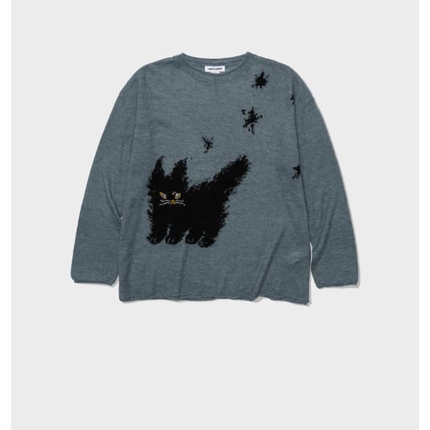 로우클래식 단델리온 고양이 니트