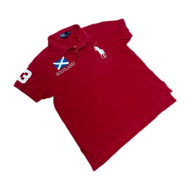 폴로 랄프로렌 스코틀랜드 레드 pk티