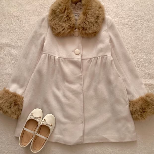 모리 연핑크 코트