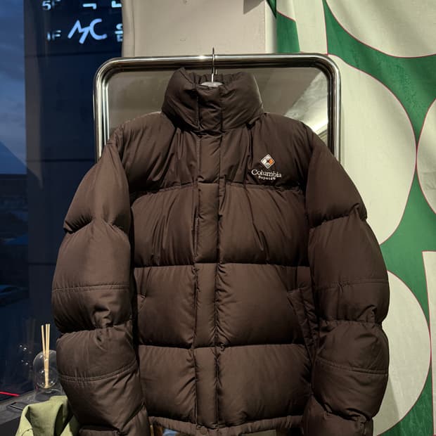 Columbia Sspote 브라운 숏 푸퍼 110