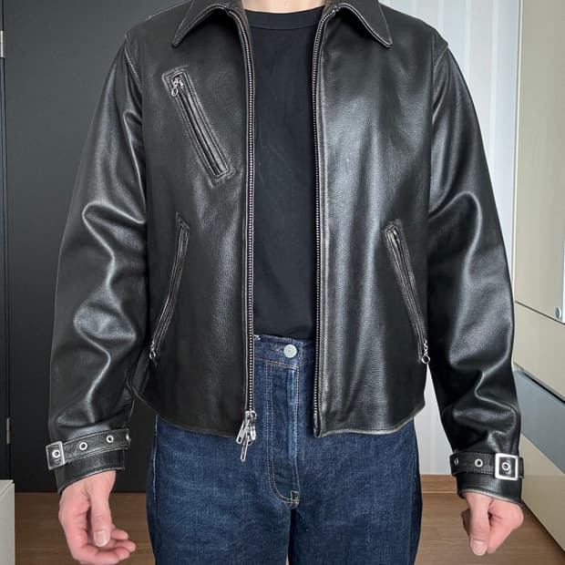 가죽자켓 새제품 유니폼브릿지 카우하이드 M