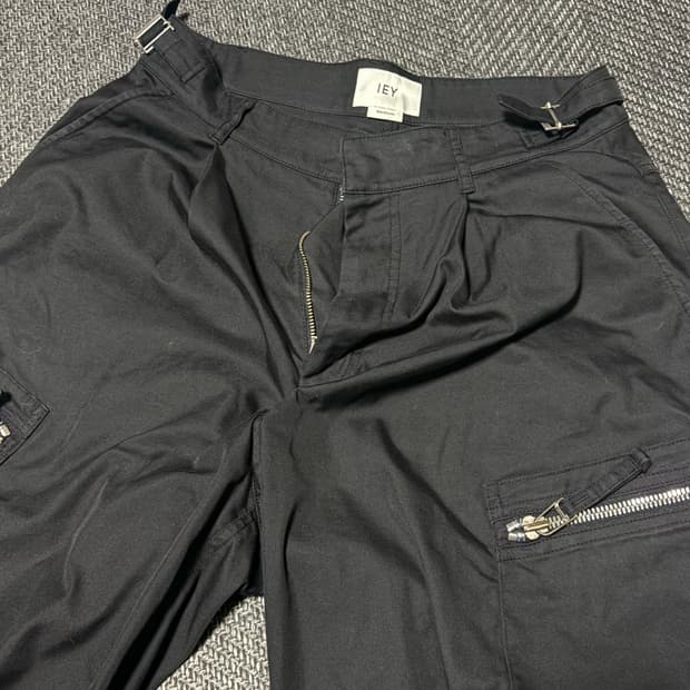 [M] 이에이 짱구대디 카고팬츠 블랙